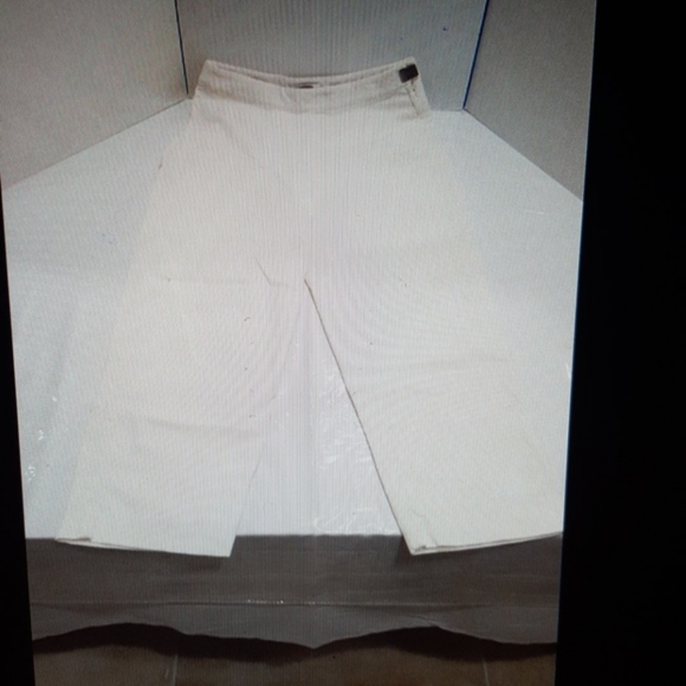 Talbot's Petite size 10 corduroy pants white stret